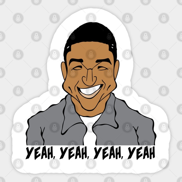 R & B SINGER FAN ART Sticker by cartoonistguy